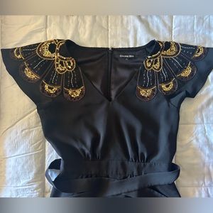 Size 0 Black dress with sequin detail